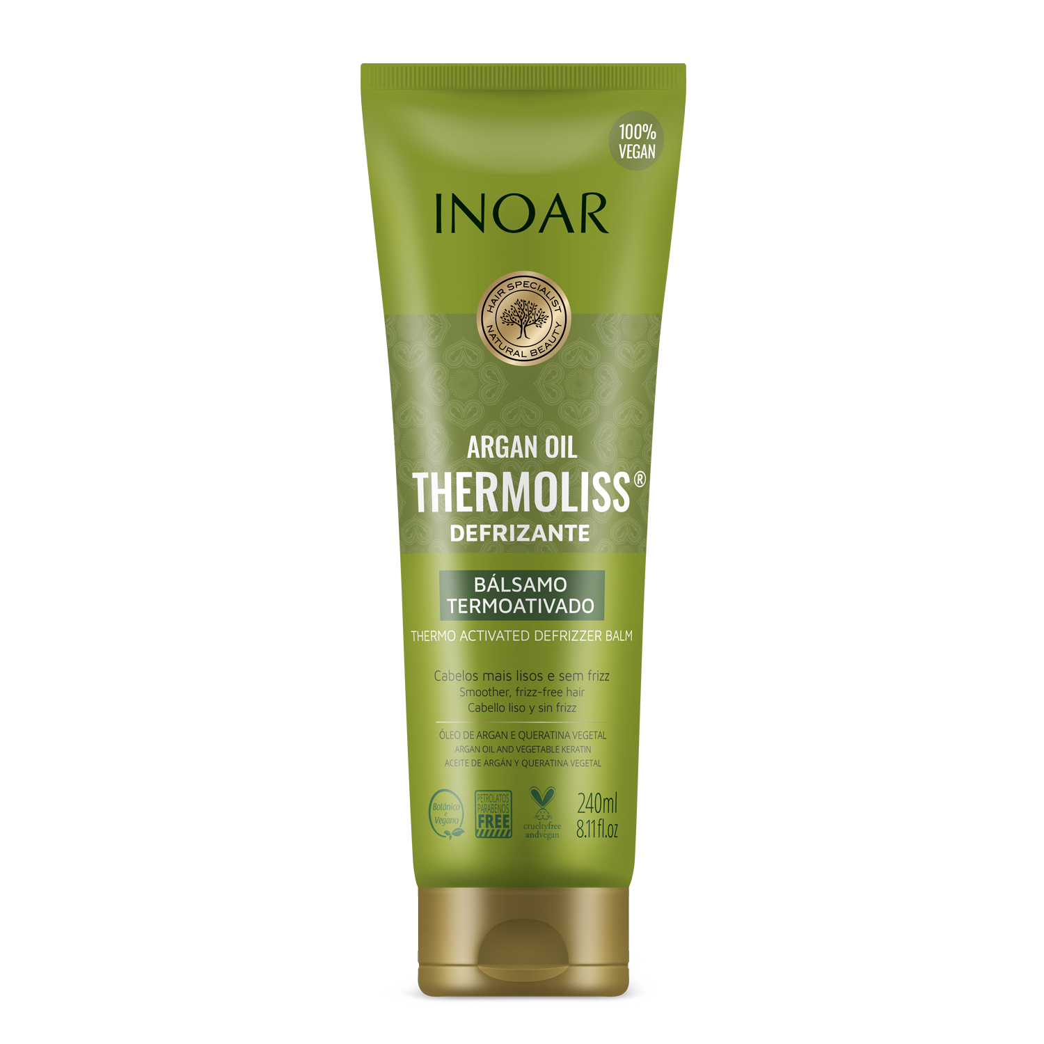 INOAR Argan Oil Thermoliss Anti-Frizz Styling Balm 240ml